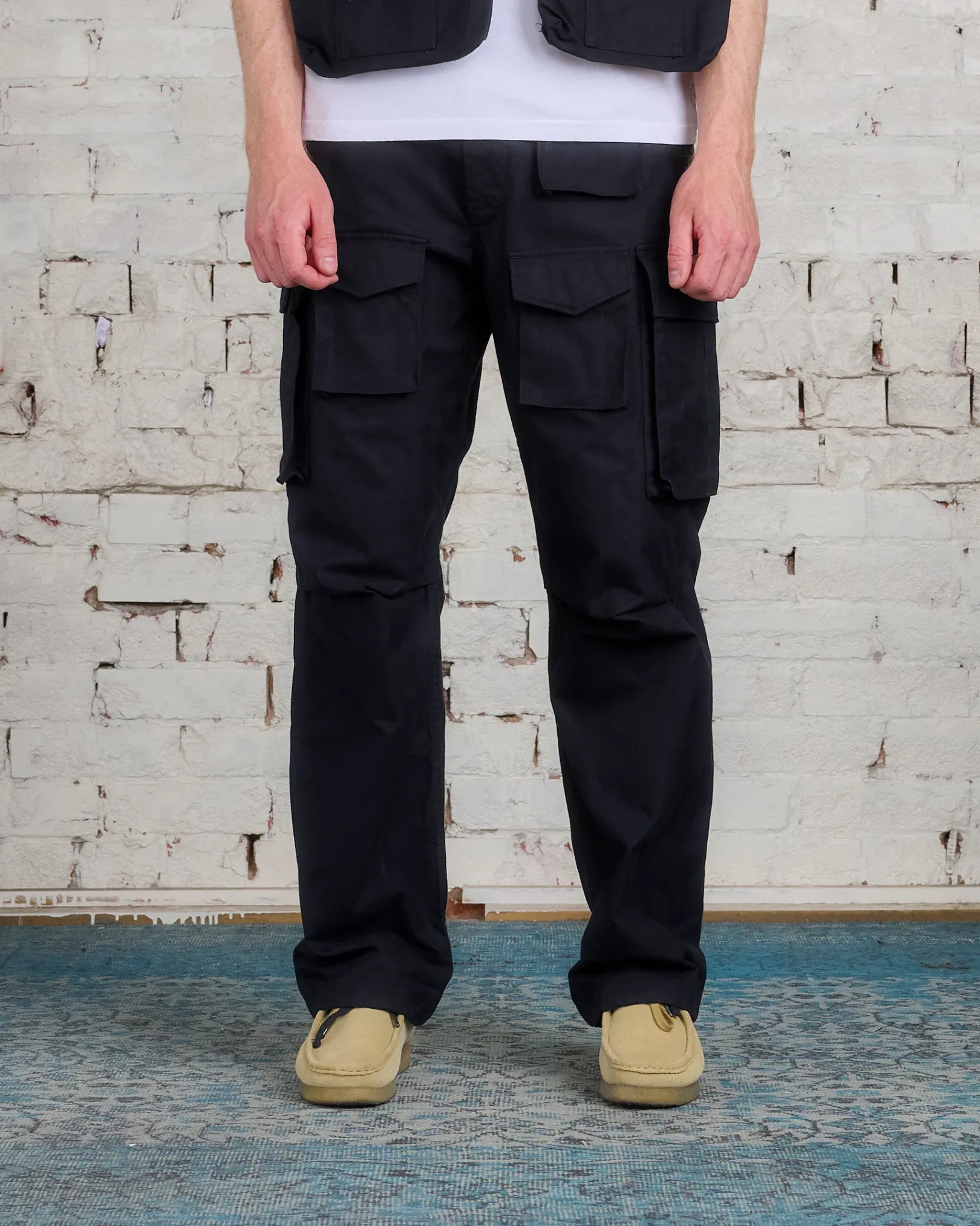 Discount Engineered Garments FA Pant Cotton Brush HB Black