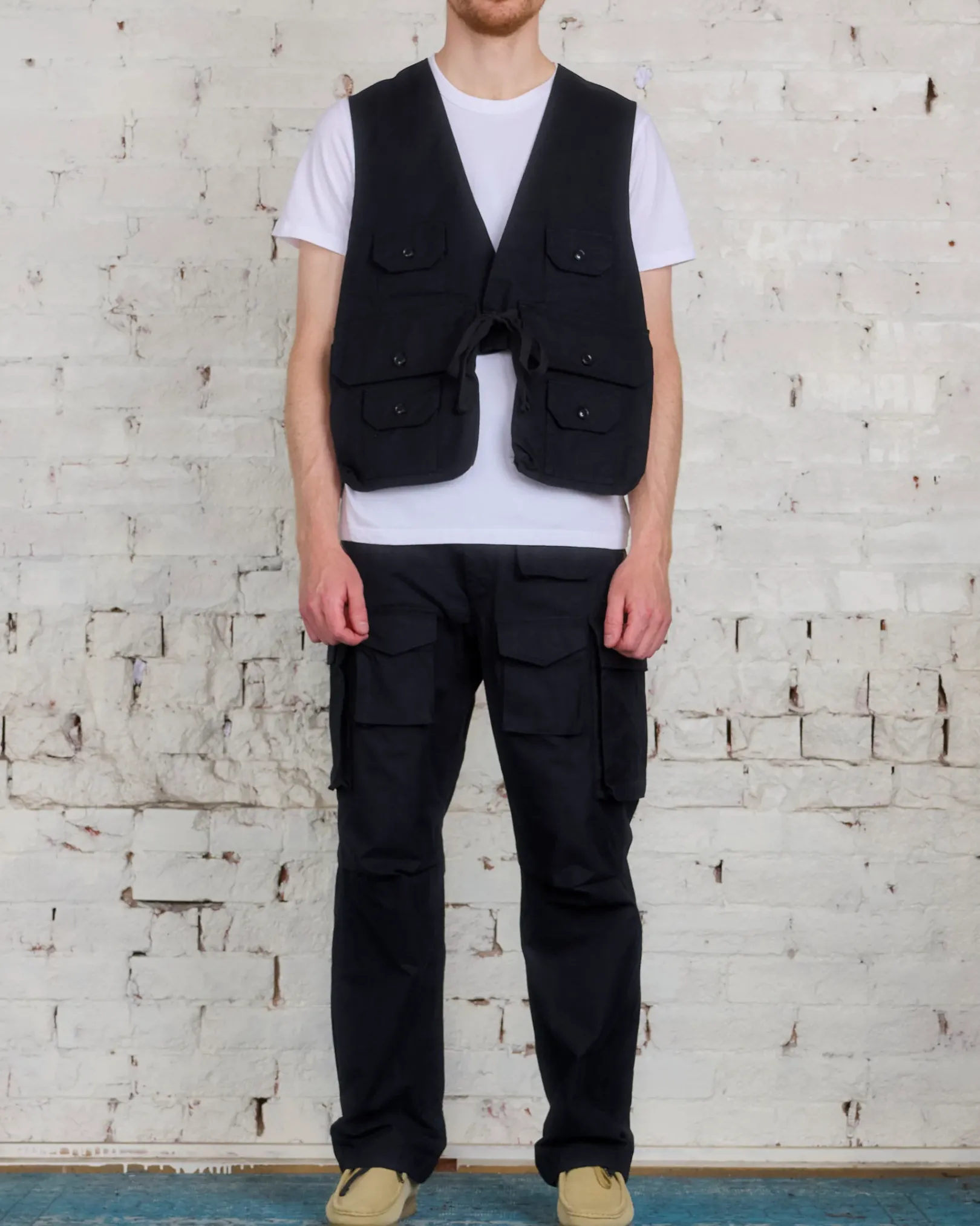 Discount Engineered Garments FA Pant Cotton Brush HB Black