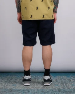 New Engineered Garments Fatigue Short CL Java Cloth Dark Navy