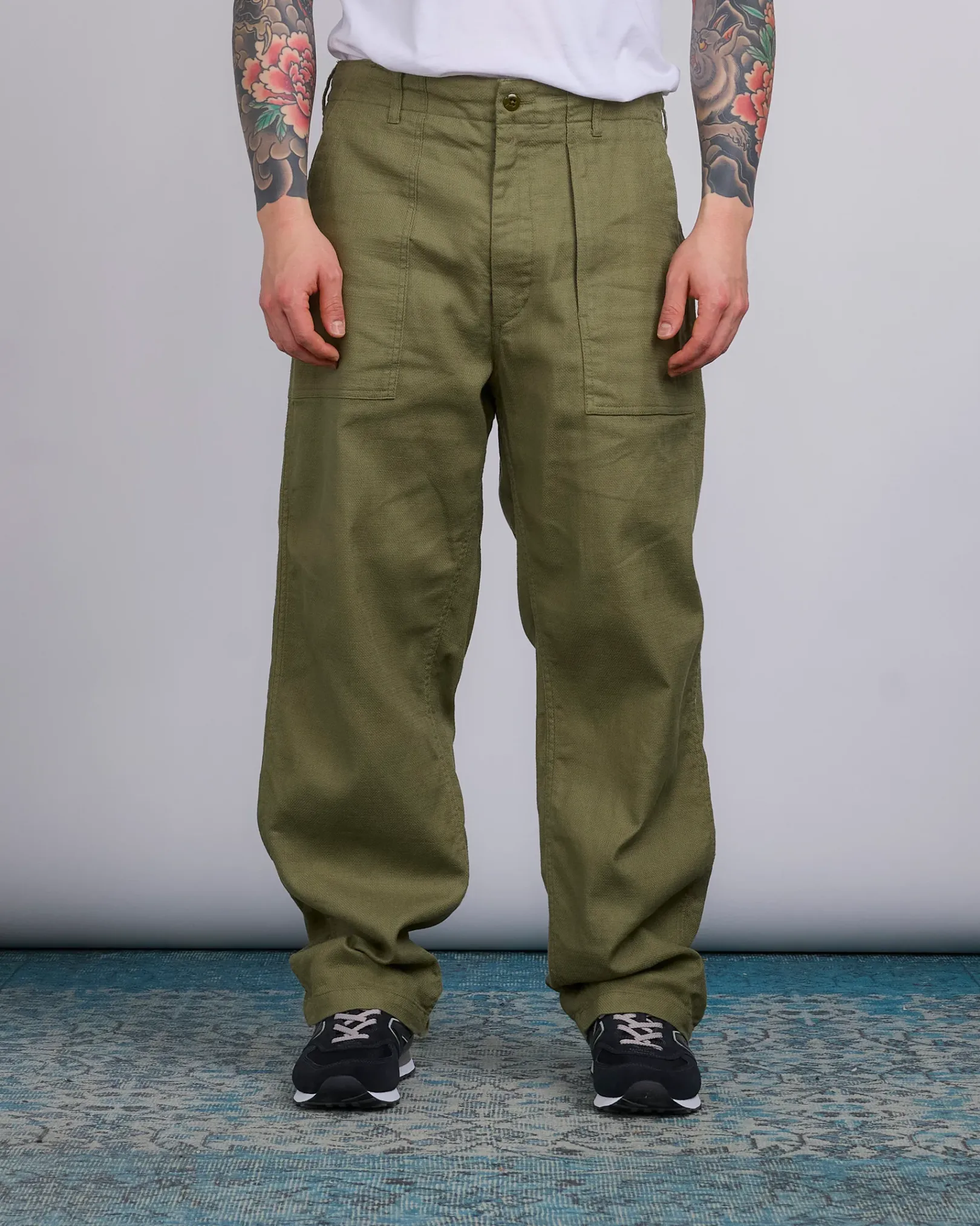 Discount Engineered Garments Fatigue Pant CL Java Cloth Olive