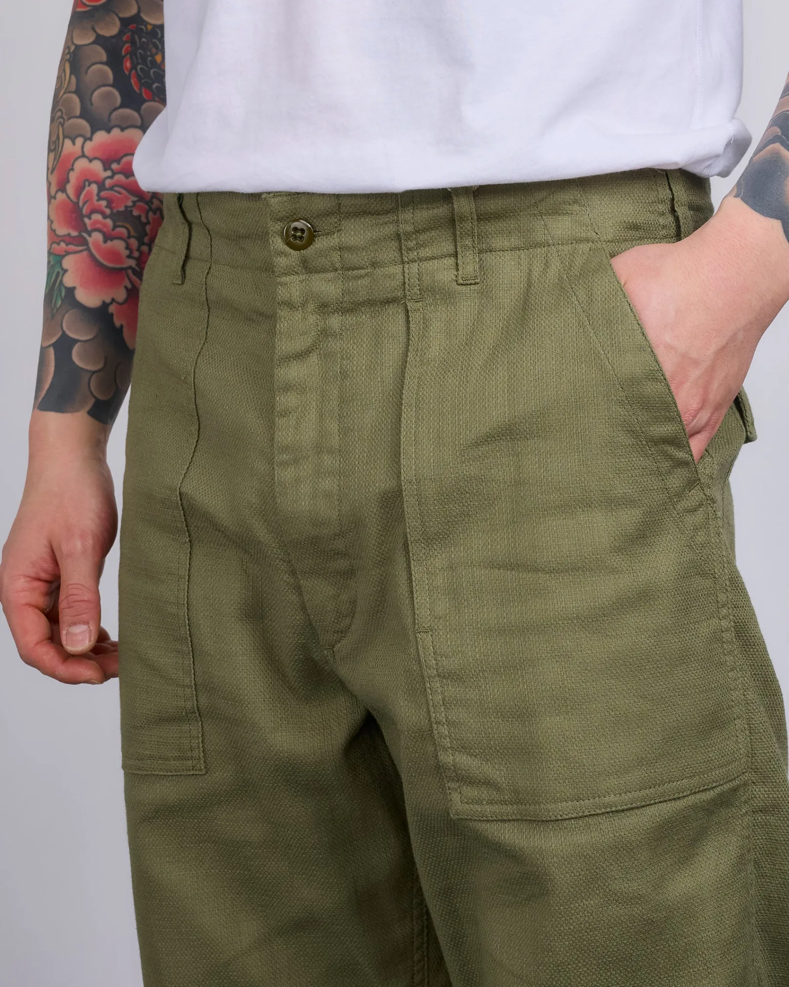 Discount Engineered Garments Fatigue Pant CL Java Cloth Olive