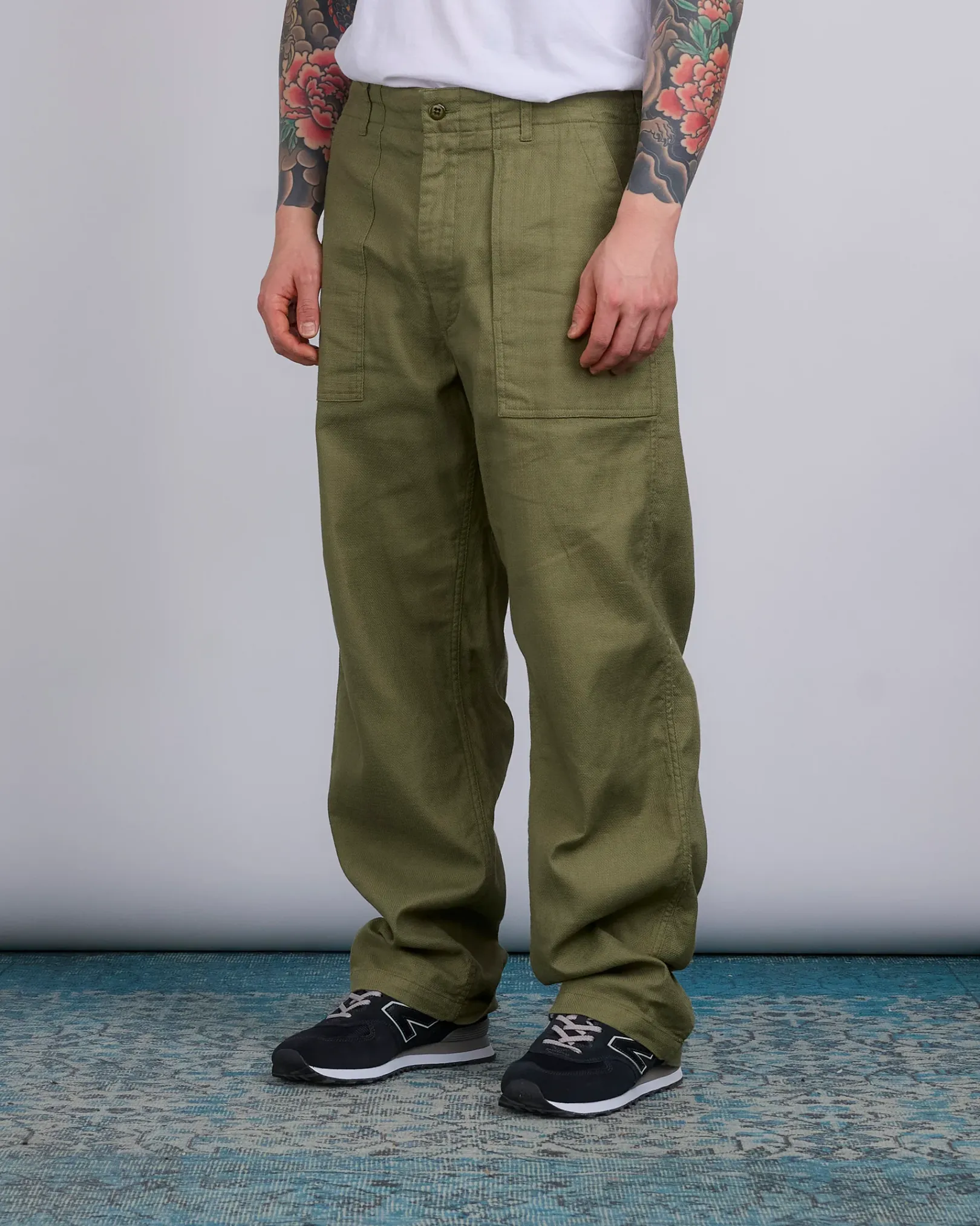 Discount Engineered Garments Fatigue Pant CL Java Cloth Olive
