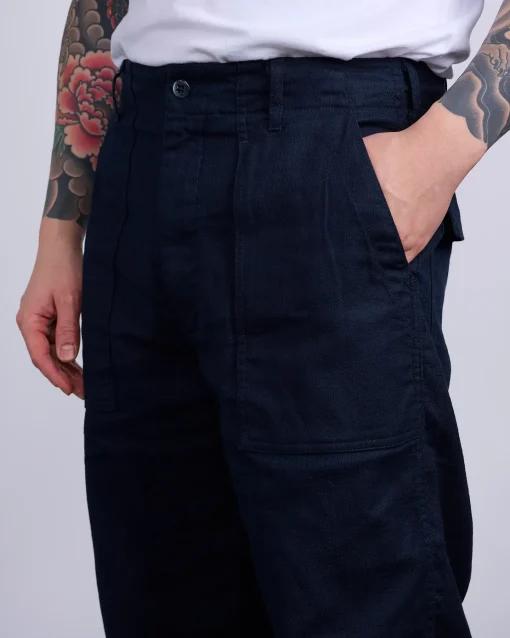 Hot Engineered Garments Fatigue Pant CL Java Cloth Dk. Navy