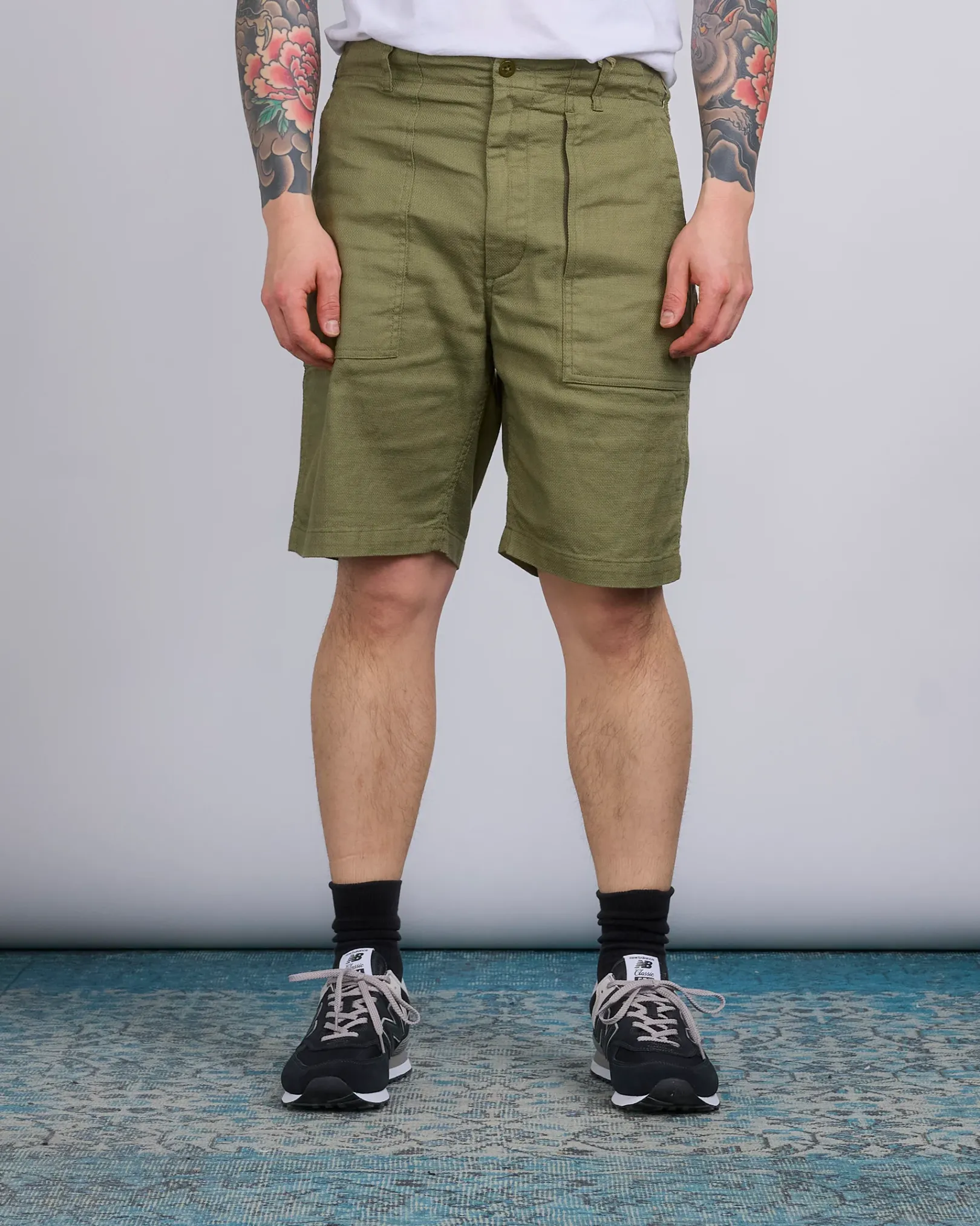 Clearance Engineered Garments Fatigue Short CL Java Cloth Olive
