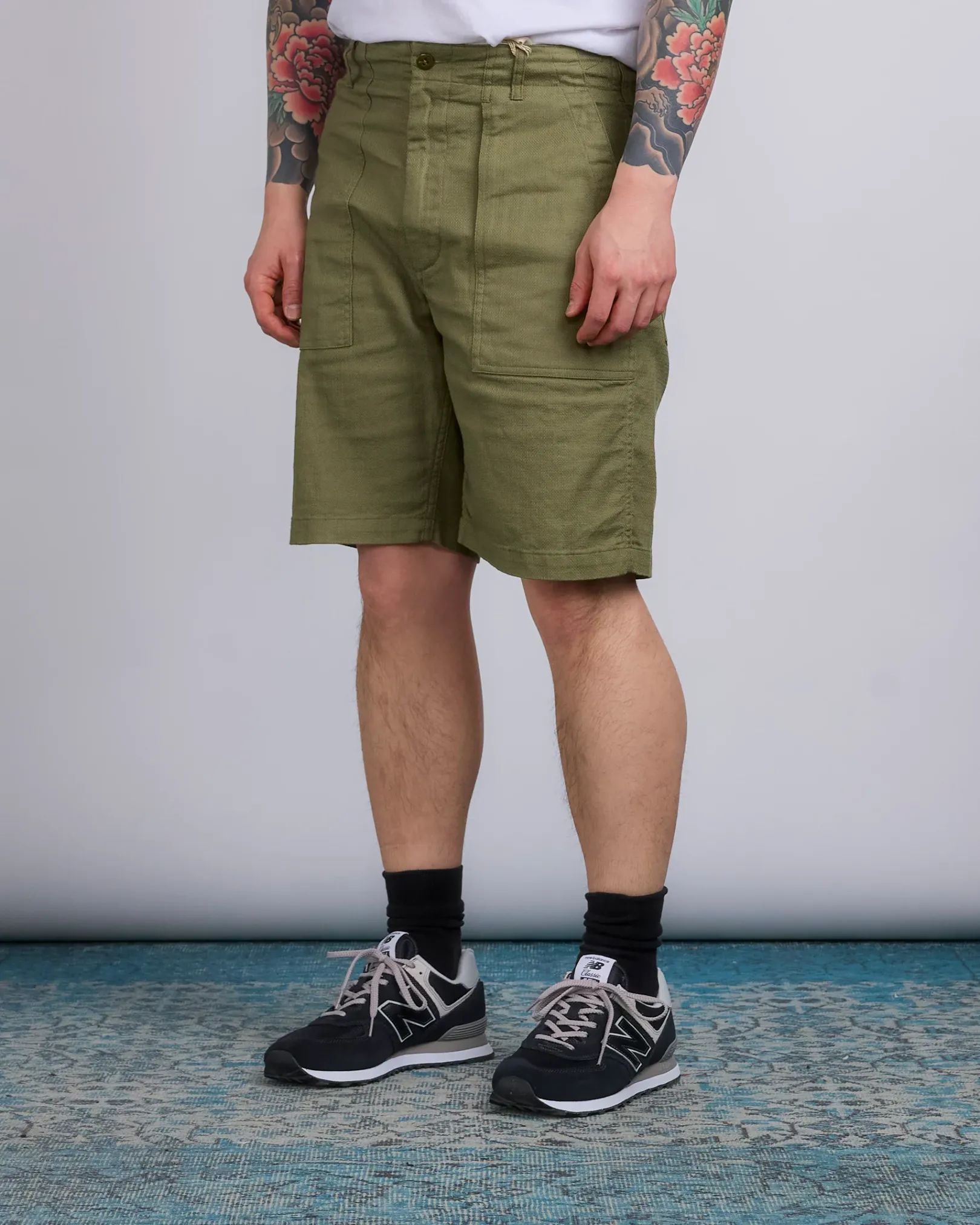 Clearance Engineered Garments Fatigue Short CL Java Cloth Olive