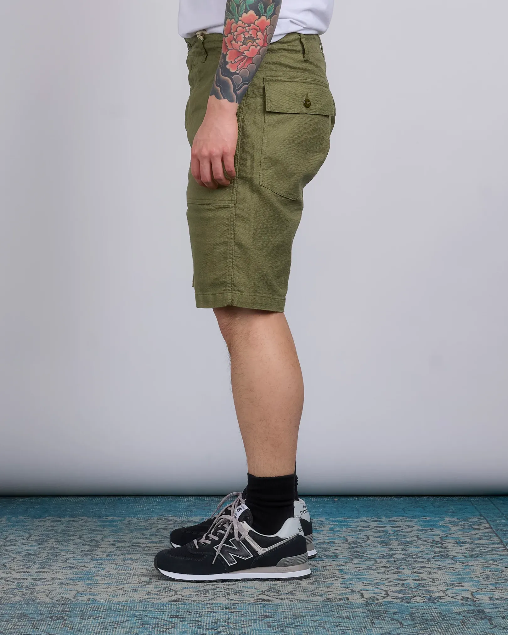 Clearance Engineered Garments Fatigue Short CL Java Cloth Olive