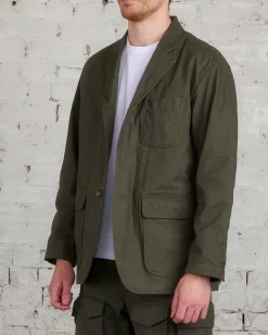 Sale Engineered Garments Loiter Jacket Cotton Brush HB Olive