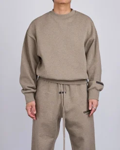 Best Fear of God Essentials Classic Crewneck Bevel Homestead Heather