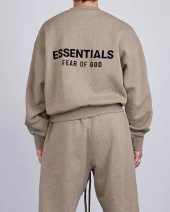Best Fear of God Essentials Classic Crewneck Bevel Homestead Heather