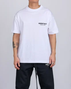 Clearance Fear of God Essentials Classic T-Shirt Bevel Bright White