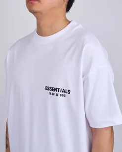 Clearance Fear of God Essentials Classic T-Shirt Bevel Bright White