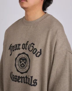 Online Fear of God Essentials Heavy Longsleeve T-Shirt Heather