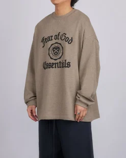 Online Fear of God Essentials Heavy Longsleeve T-Shirt Heather