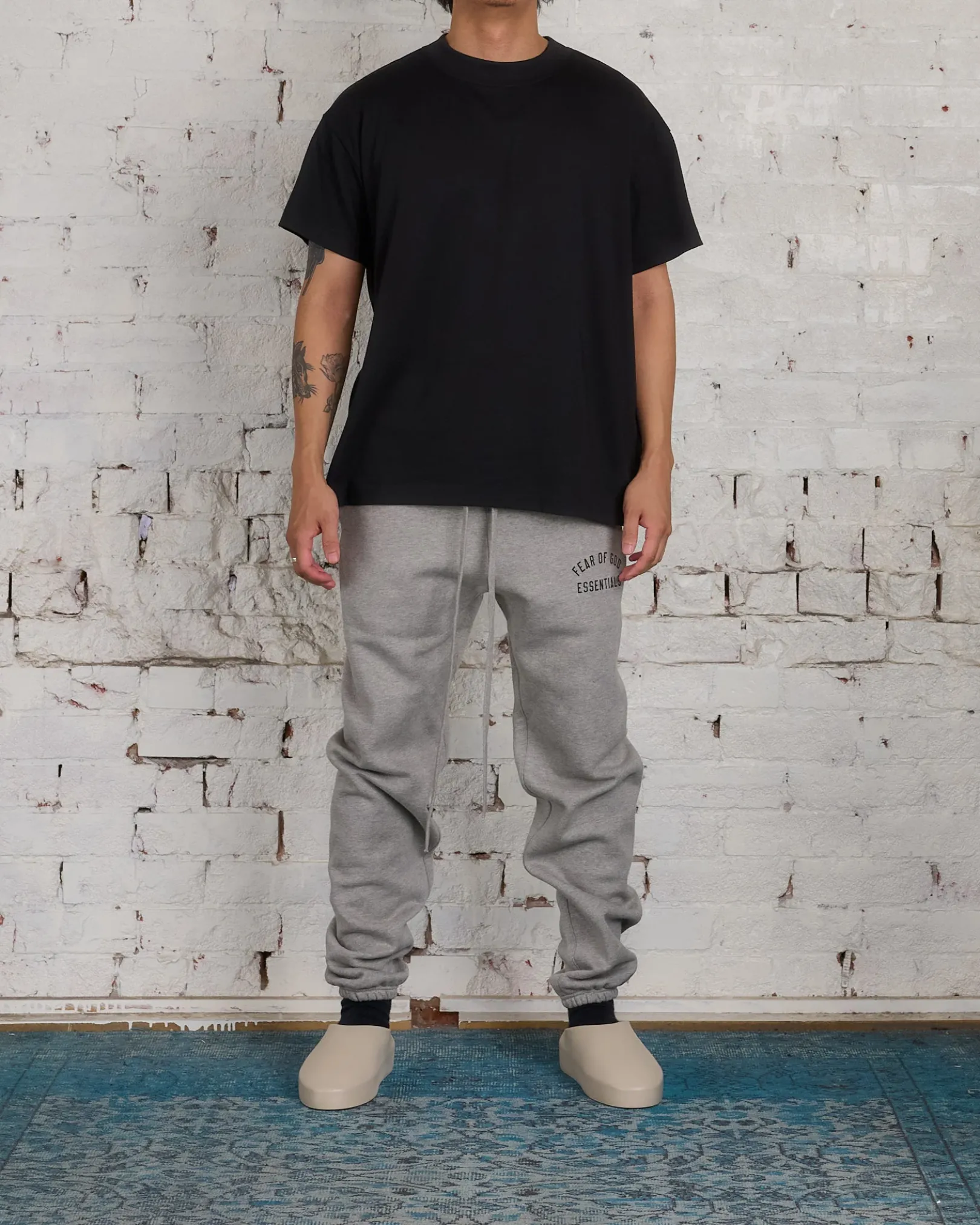 New Fear of God Essentials 3-Pack Tri-Blend Tee Black