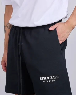 Discount Fear of God Essentials Soccer Short Bevel Jet Black