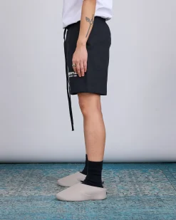 Discount Fear of God Essentials Soccer Short Bevel Jet Black