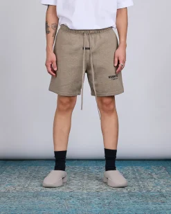 Clearance Fear of God Essentials Soccer Short Bevel Homestead Heather