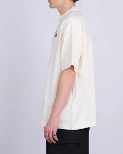 Fashion Fear of God Heavyweight Jersey Logo T-Shirt Cream/Black