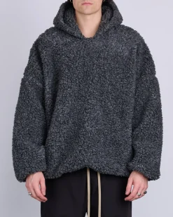 Discount Fear of God Polar Fleece Hoodie Paris Sky