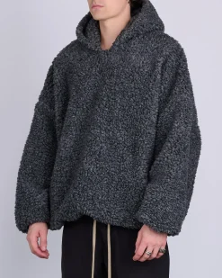 Discount Fear of God Polar Fleece Hoodie Paris Sky