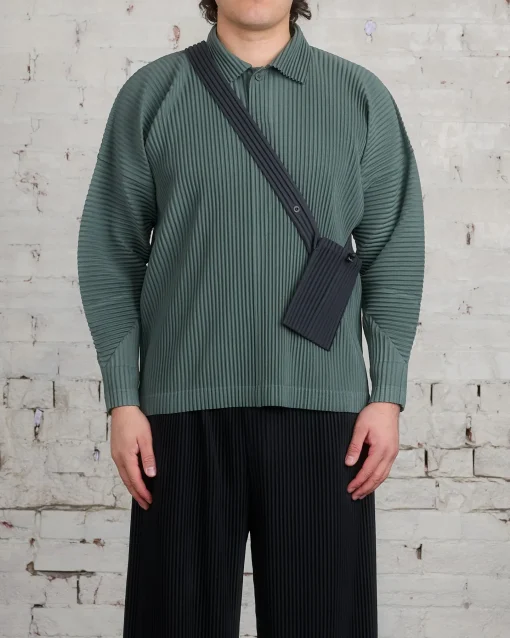 Sale HOMME PLISSÉ ISSEY MIYAKE Pleats September Pocket Bag Charcoal