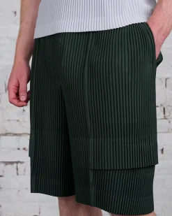Best HOMME PLISSÉ ISSEY MIYAKE Pleats June Cargo Short Deep Green
