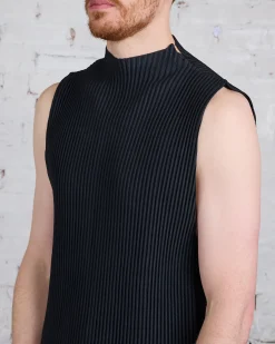 Clearance HOMME PLISSÉ ISSEY MIYAKE Pleats May Vest Black