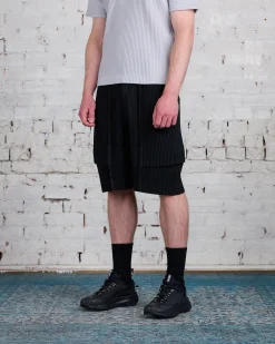 Best HOMME PLISSÉ ISSEY MIYAKE Pleats June Cargo Short Black