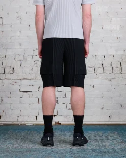 Best HOMME PLISSÉ ISSEY MIYAKE Pleats June Cargo Short Black