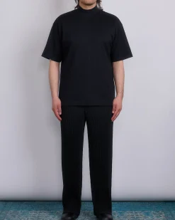 Fashion HOMME PLISSÉ ISSEY MIYAKE High Neck T-Shirt Black