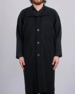 Best HOMME PLISSÉ ISSEY MIYAKE Pleated November Coat Black