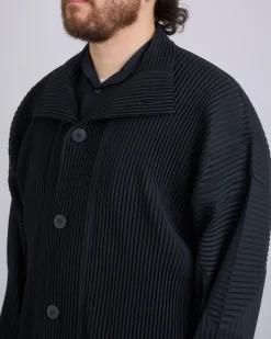 Best HOMME PLISSÉ ISSEY MIYAKE Pleated November Coat Black