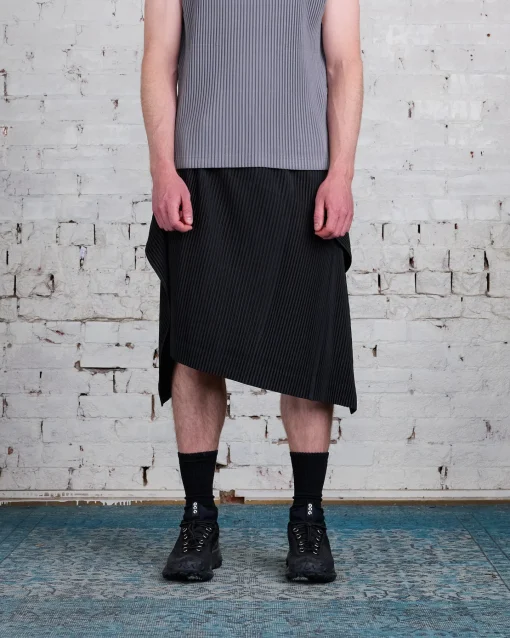 Best HOMME PLISSÉ ISSEY MIYAKE Pleats June Recatangle Skirt Coke Grey