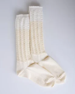 Hot HOMME PLISSÉ ISSEY MIYAKE Issey Miyake Homme Plisse Churros Sock Ivory