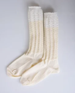 Hot HOMME PLISSÉ ISSEY MIYAKE Issey Miyake Homme Plisse Churros Sock Ivory