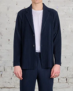 Discount HOMME PLISSÉ ISSEY MIYAKE Issey Miyake Homme Plisse Basics Blazer Navy