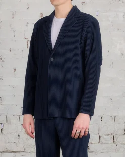 Discount HOMME PLISSÉ ISSEY MIYAKE Issey Miyake Homme Plisse Basics Blazer Navy