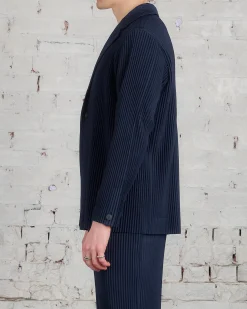 Discount HOMME PLISSÉ ISSEY MIYAKE Issey Miyake Homme Plisse Basics Blazer Navy
