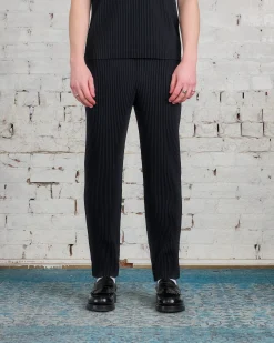 Sale HOMME PLISSÉ ISSEY MIYAKE Issey Miyake Homme Plisse Basics Straight Pant Black