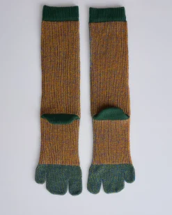 Outlet HOMME PLISSÉ ISSEY MIYAKE Issey Miyake Homme Plisse RB Drawing Sock Green