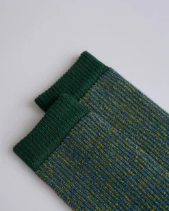 Outlet HOMME PLISSÉ ISSEY MIYAKE Issey Miyake Homme Plisse RB Drawing Sock Green