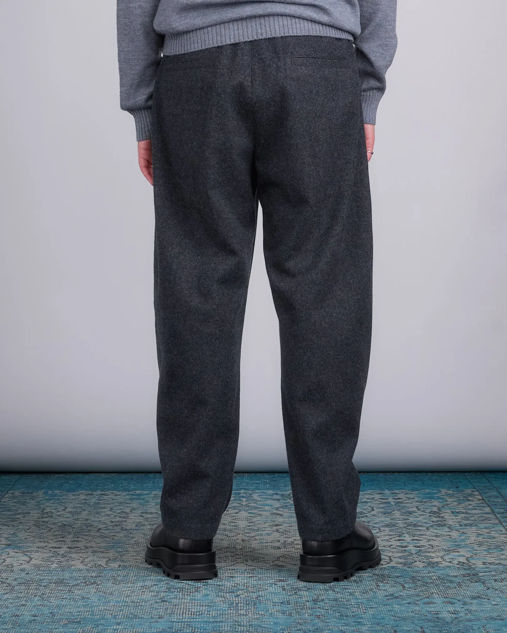 Best Jil Sander+ Elastic Waist Wool Relaxed Pant Lava Stone