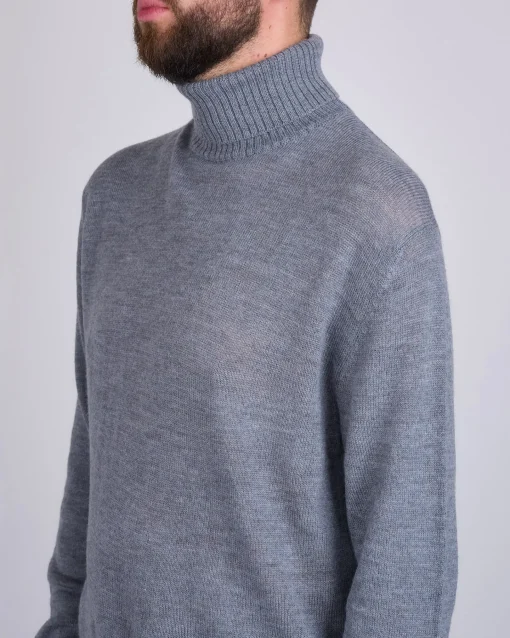 Outlet Jil Sander+ Extrafine Virgin Wool High Neck Sweater Slate