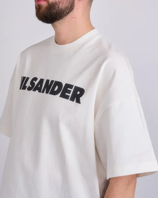 Hot Jil Sander Logo T-Shirt Porcelain