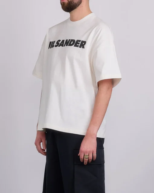 Hot Jil Sander Logo T-Shirt Porcelain