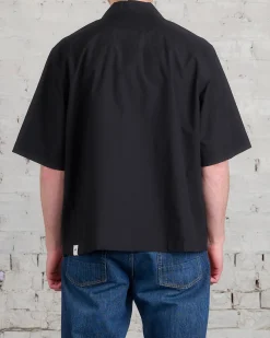 New Jil Sander+ Poplin Camp Button Shirt Black