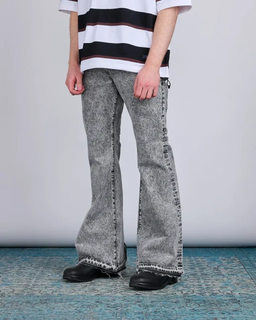 Fashion Junya Watanabe MAN Bootcut Denim Jean Wash Black