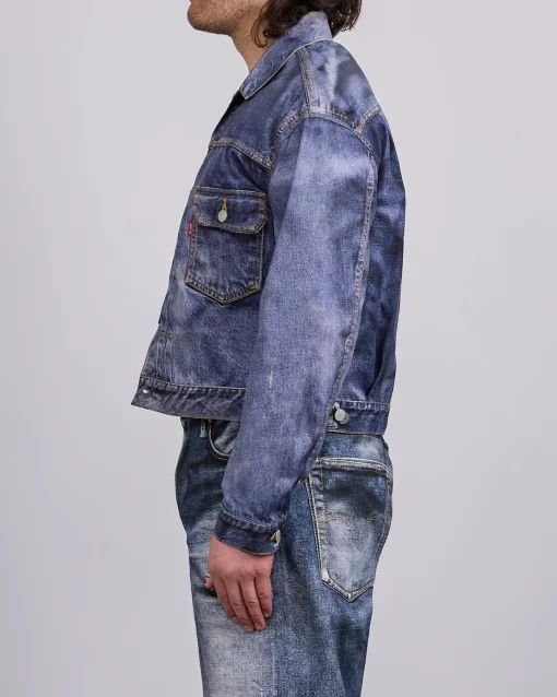 Hot Junya Watanabe MAN Levi's Inkjet BerBerJin Jacket Indigo