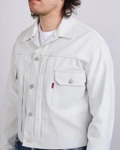 Fashion Junya Watanabe MAN Levi's Foil Print Jacket Off White