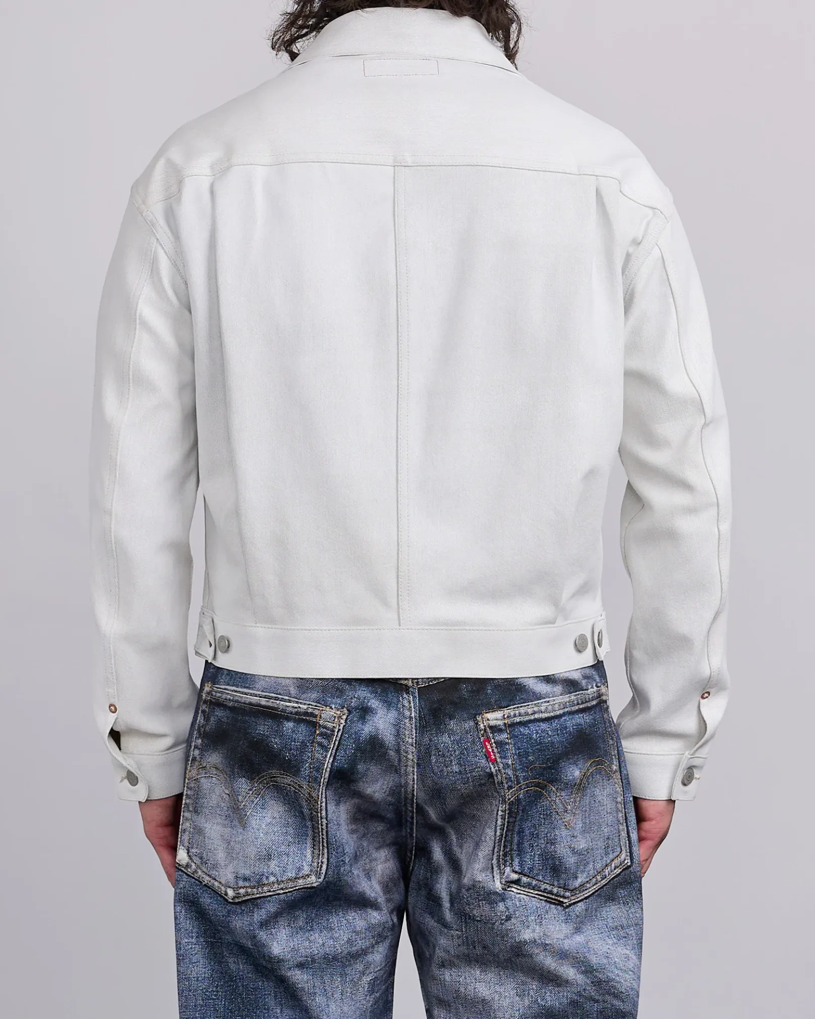Fashion Junya Watanabe MAN Levi's Foil Print Jacket Off White
